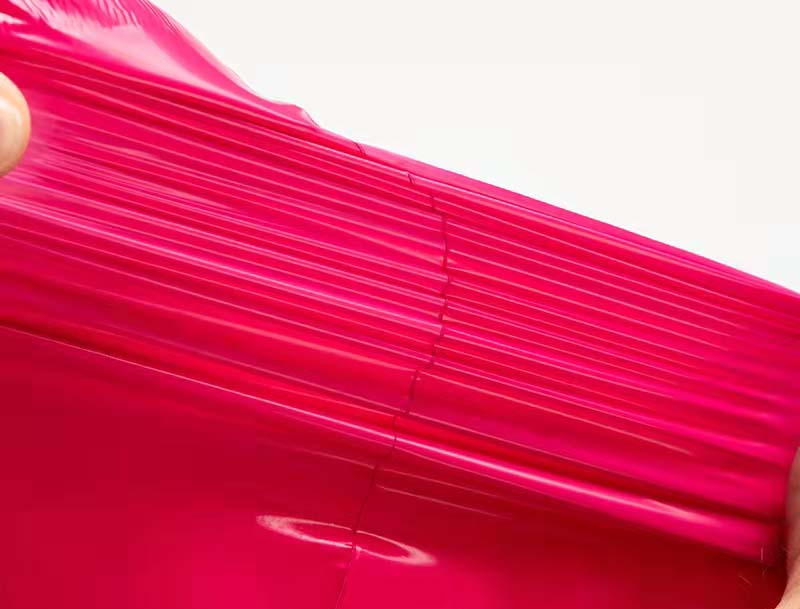 奎文玫红色快递袋-05