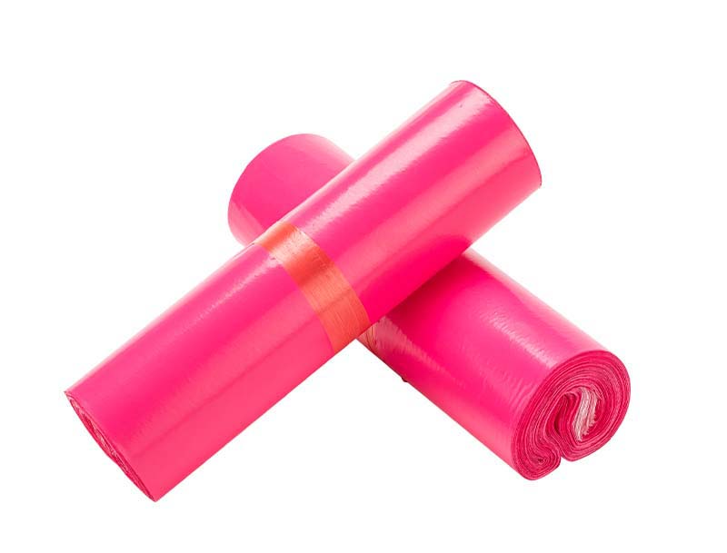 奎文玫红色快递袋-02